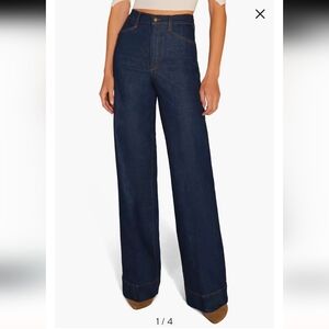 Favorite Daughter Mischa Super High Rise Wide Leg in Pepper sz 26